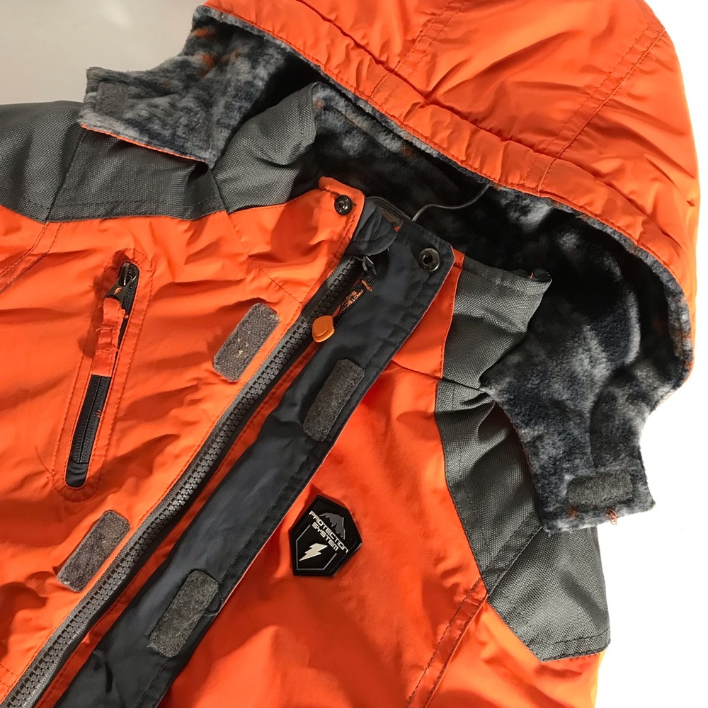 Kids Orange and Gray Coat